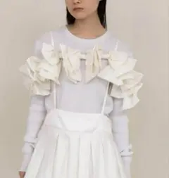 【新品未使用】Bibiy リボン ニット 紙タグ付き