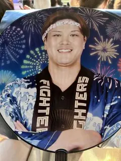 日本ハムファイターズ来場記念夏祭りジャンボうちわ 伏見寅威 選手