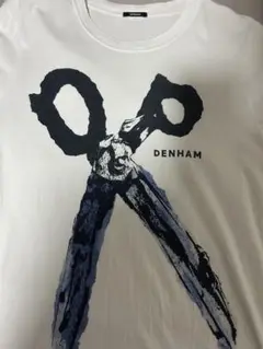 DENHAM ハサミデザイン Tシャツ ホワイト☆美品