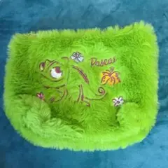 パスカル ファーポーチ 緑色