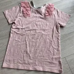 ピンク　デザイン　Tシャツ　150サイズ