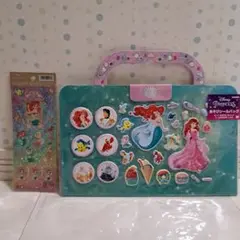 ディズニープリンセス　あそびシールバッグ　リトルマーメイド　アリエル　シール