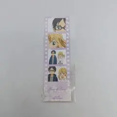 四月は君の嘘　くじ　特典　フィルム風イラストカード　宮園かをり＆有馬公生