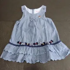 ミキハウス ノースリーブワンピース 90