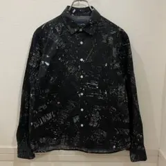 WHIZ LIMITED ウィズリミテッド シャツ 総柄 M ブラック