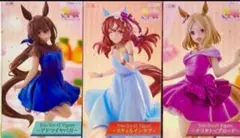 ラウンドワン限定 ウマ娘フィギュア ３点セット