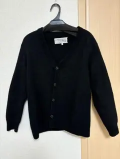 Meison Margiela エルボーパッチ ウールカーディガン　黒