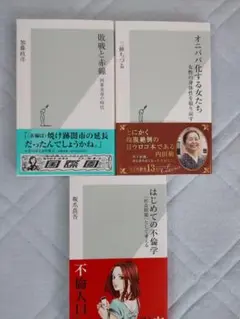 最終値下げ　新書シリーズ３冊セット　敗戦と赤線　はじめての不倫学　他１冊
