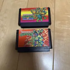 ファミコンソフト　TEENAGE MUTANT NINJA TURTLES 2本