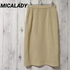 【ミカレディ】膝下スカート　タイト　オフィスカジュアル　M
