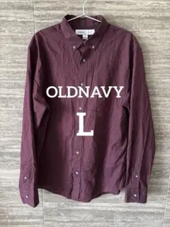 OLDNAVY紫 長袖シャツ 美品 L オールドネイビー
