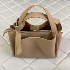 ★レディースハンドバッグ　ショルダーバッグ　2way ベージュ