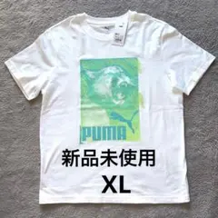 新品未使用 PUMA プーマ グラフィックプリントTシャツ ホワイト XL
