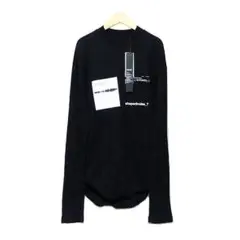 Julius 19AW shapednoise_7 ロング Tシャツ ブラック