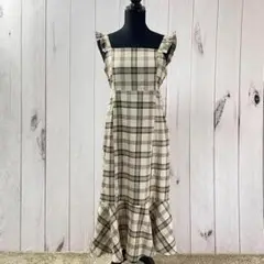 リペア済 マジェスティックレゴン【M】ワンピース ロング チェック Tシャツ