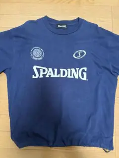 SPALDING ネイビー ロゴ Tシャツ