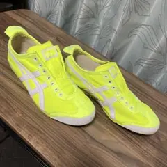 『お値引き不可』オニツカタイガー 27cm　ネオンイエロー 黄色　スリッポン