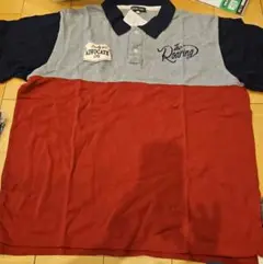 ポロシャツ グレー ネイビー レッド
