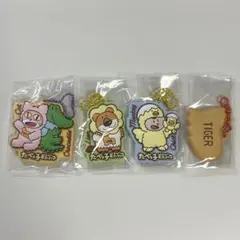 ギンビス　たべっ子どうぶつ　ぷっくりラバマスグミ2　キーホルダー　4つセット