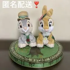 ディズニーランド イースター ミスバニー とんすけ ぬいぐるみバッジセット