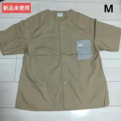 [新品]coen × SMITH'S ノーカラー 半袖シャツ M