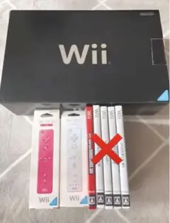 Nintendo Wii RVL-S-KJ 本体 ソフト セット