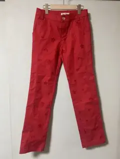 M.U.SPORTS 赤 スリムフィットパンツ