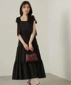 ショルダーリボンティアードワンピース PROPORTION BODY