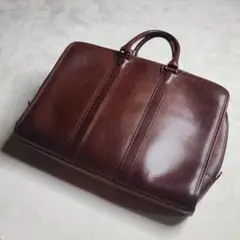 ✨人気✨INDEED 本革 ブリーフケース ビジネスバッグ 茶 ブラウン