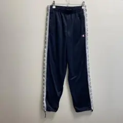 チャンピオン 裏起毛 ジャージパンツ ネイビー Lサイズ 裾ドローコード付き