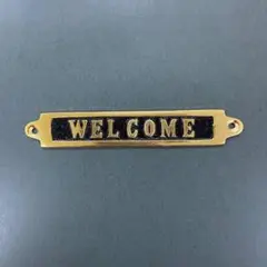 DULTON ブラスサイン WELCOME ウェルカム 真鍮ドアプレート