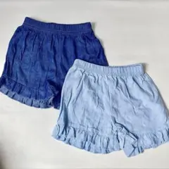 デニムショートパンツ 2枚組 9-12month