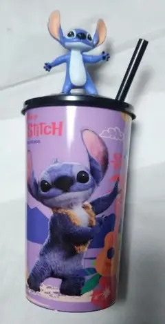 スティッチ フィギュア付きドリンクカップ