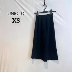 M822 ユニクロ UNIQLO ブラック フレアスカート サイズ6 XS