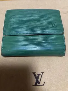 ルイヴィトン エピ ポルトフォイユ エリーズ 二つ折り財布 Wホック財布 緑