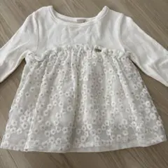 petit main 花柄レースチュニック 90cm