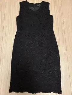 GIRL 黒 レース ノースリーブ ワンピース　S キャバ　ラウンジ