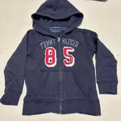 TOMMY HILFIGER フード付きトレーナー ネイビー110サイズ