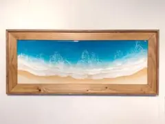 レジンアート(Okinawa Blue・Frame type・690×290)