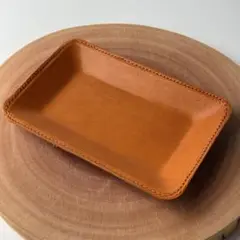 新品 栃木レザートレー キャッシュトレー 本革 ペントレイ 小物置き