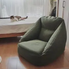 モジュラー ビーンバッグクッション グリーン