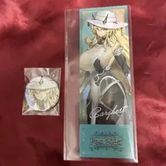 Fate FGOバーゲスト fes フェス チケット風カード 霊基召喚缶バッジ