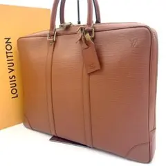 【美品】LOUIS VUITTON ビジネスバッグ エピ 南京錠