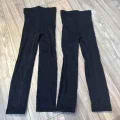 サンシャ Sanshaバレエ スパッツ レギンス タイツ　黒　ブラック