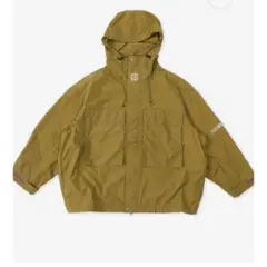 美品　seesee カーキ　ナイロンジャケット　XL 美品 seesee カーキ ナイロンジャケット XL