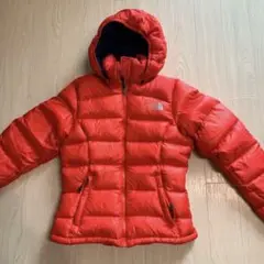 ノースフェイス ダウンジャケット ヌプシ レッド レディース Sサイズ 極美品