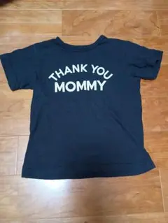 petit main Tシャツ 110cm 黒 THANK YOU MOMMY