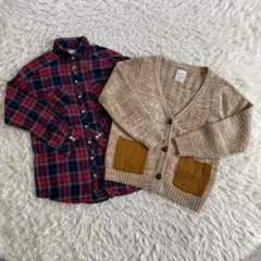 早い者勝ち✨ エージープラス トップス2点セット Mサイズ チェック柄