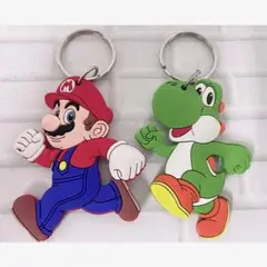 スーパーマリオ ヨッシー キーホルダー ストラップ ２種セット ☆★