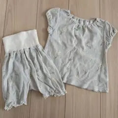 【上下セット】半袖パジャマ 80cm 腹巻付きパンツ 綿100%